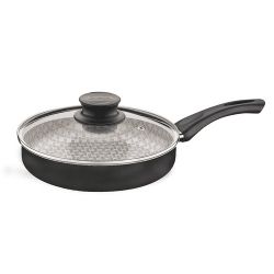 Frigideira Tramontina 22cm Turim Com Tampa Cinza.