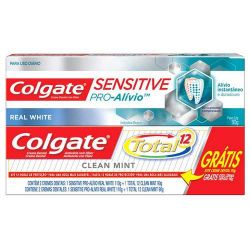 Creme Dental Colgate 110g Sensitive Pró Alívio Gráts T12 90g...