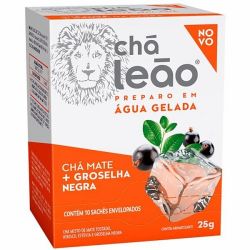 Cha Leao 25g Agua Gelada Matte Com Groselha Negra.