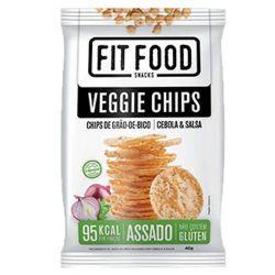 Chips Veggie Fit Food 40g G.de Bico Cebola E Salsa.