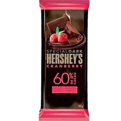 Chocolate Hersheys 85g Special Dark 60% Cranberry.