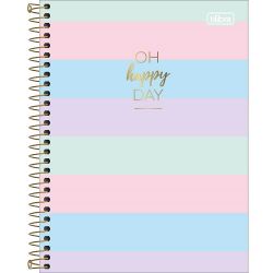 Caderno Tilibra Cd Colegial 1m 80f Happy Color.