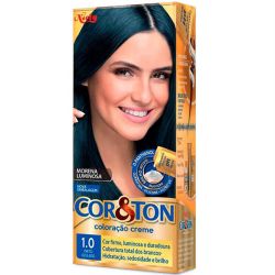 Tintura Cor&ton 1.0 Preto Azulado...