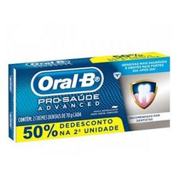 Creme Dental Oral-b 70g Pro S Advanced 50% Desconto 2un...