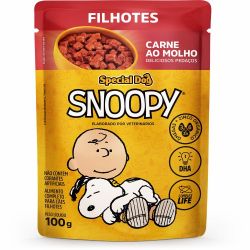 Alim.caes Snoopy 100g Filhotes Carne.