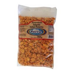 Amendoim Salgado Terra 200g Pimenta...