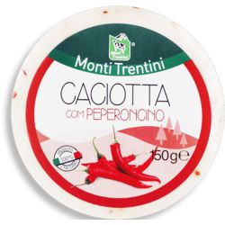 Queijo Caciotta Monte Trentini 150g Com Pimenta, Vs, Sp.