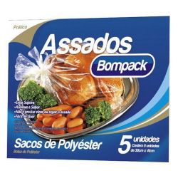 Saco Plástico Para Assar Bompack...