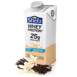Bebida Láctea Shefa 250ml Whey Protein Baunilha, Vd.