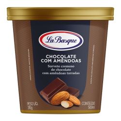 Sorvete La Basque 500ml Chocolate Com Amêndoas, Vs, Sp.