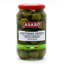 Azeitona Asaro 340g Verde Siciliana.