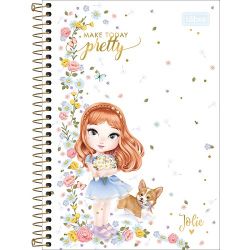 Caderno Tilibra Cd 1/4 80f Jolie.