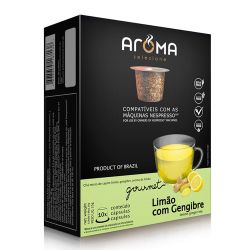 Cápsulas Chá Aroma Seleziona 25g Limão Com Gengibre.