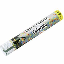 Lanca Confete Silver 30cm Dourado.