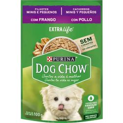 Alimento Para Cães Dog Chow 100g Filhotes Frango E Maça...