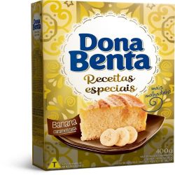 Mistura Para Bolo Dona Benta 400g Banana Caramelizada.