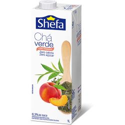 Chá Verde Shefa 1l Baixa Caloria Pêssego...
