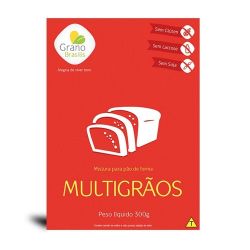 Mistura Para Pão G.brasilis 300g Forma Mutigrãos Sem Glúten.............