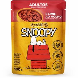 Alim.caes Snoopy 100g Adulto Racas Pequenas Carne.