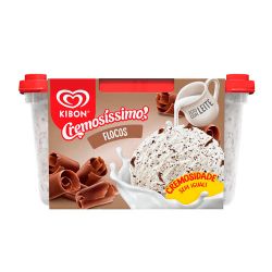 Sorvete Kibon 1,5l Cremosissímo Flocos, Vs, Sp...