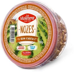 Nozes La Violetera 100g Sem Casca Pote.