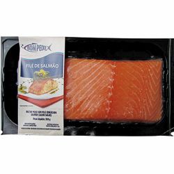 File Salmão Atm 350g Resf C/pele Bandeja...