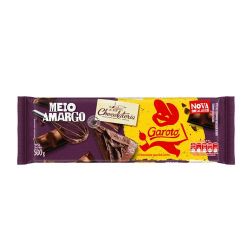 Chocolate Garoto 500g Meio Amargo.............