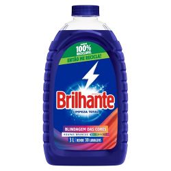 Lava Roupas Líquido Brilhante 3l
 Limpeza Total........