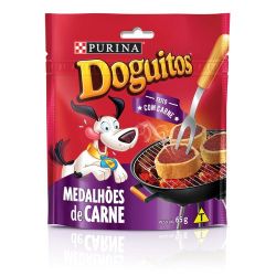 Alimento Para Cães Doguitos 65g Rodizio Medalhão De Carne...