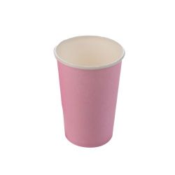 Copo Silver 270ml Papel 10un Rosa Bebe.