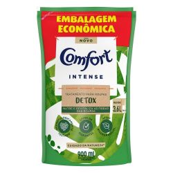 Amaciante Comfort 900ml Concentrado Refil Intense Detox.