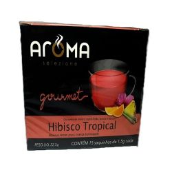 Chá Aroma Selezione 22,5g Hibisco Tropical.
