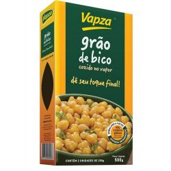 Grão De Bico Vapza 500g Cozido Vapor...