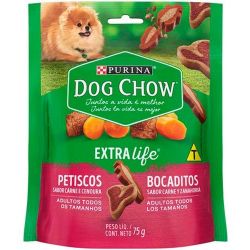 Biscoito P / Cães Dog Chow 75g Carne / Cenoura...