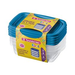 Conjunto Sanremo 4 Potes 280ml.