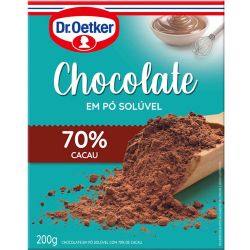 Chocolate Em Pó Dr Oetker 200g 70% Cacau................develop........