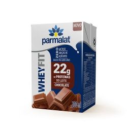 Bebida Láctea Parmalat 200ml Whey Fit Chocolate.