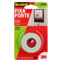 Fita Scoth 109 12mmx1,5m Fixa Forte........
