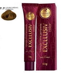 Tintura Haskell Exclusiv 7.7 Louro Médio Marrom...