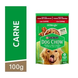 Alimento Para Cães Dog Chow 100g Adulto Carne Ao Molho...