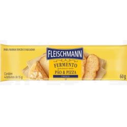 Fermento Biológico Fleischmann 60g Fresco...