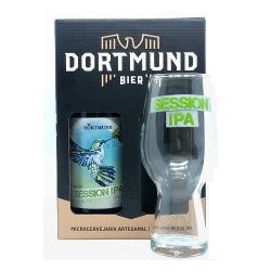 Kit Cerveja Dortmund 473ml Session Ipa Com Copo.