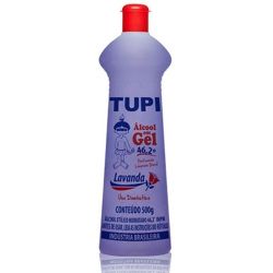 Álcool Gel Tupi 500g 46,2 Inpm Lavanda...