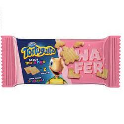 Biscoito Arcor 85g Tortuguita Wafer Morango.