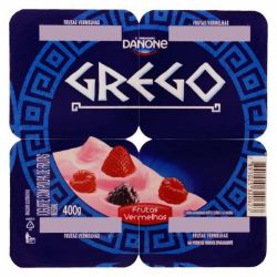 Iogurte Danone 400g Grego Frutas Vermelhas, Vd........