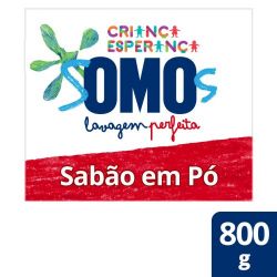 Lava Roupas Em Pó Omo 800g Lavagem Perfeita.