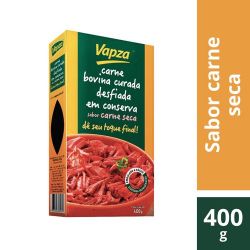 Carne Seca Vapza 400g Cozida Desfiada, Vs, Sp........