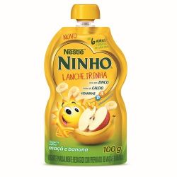 Iogurte Nestlé 100g Ninho Pouch Maçã E Banana, Vd.