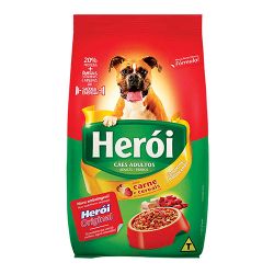 Ração Cães  Herói 2kg Adultos Carne/cereais...
