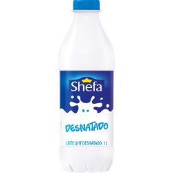 Leite Shefa 1l Garrafa Desnatado.................
